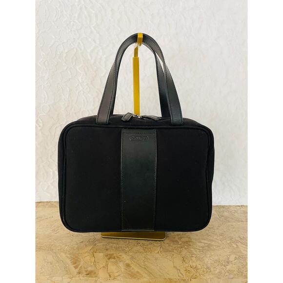 Vtg Rare/limited edition/hard to find Coach Toiletry black travel bag - Picture 1 of 6